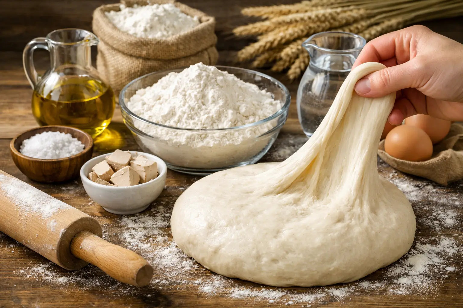 Beste råvarer til pizzadeig som gir god strekk