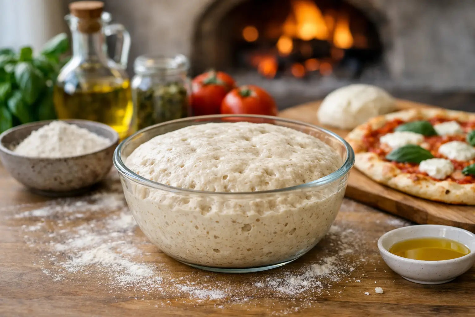 Guide til langtidshævet pizzadeig hjemme
