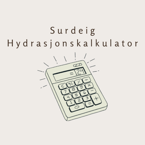 Printbar Hydrasjonskalkulator – Beregn Perfekt Deig Hjemme